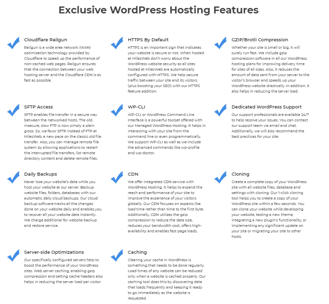 MilesWeb's Managed WordPress Hosting for Effortless Website Setup